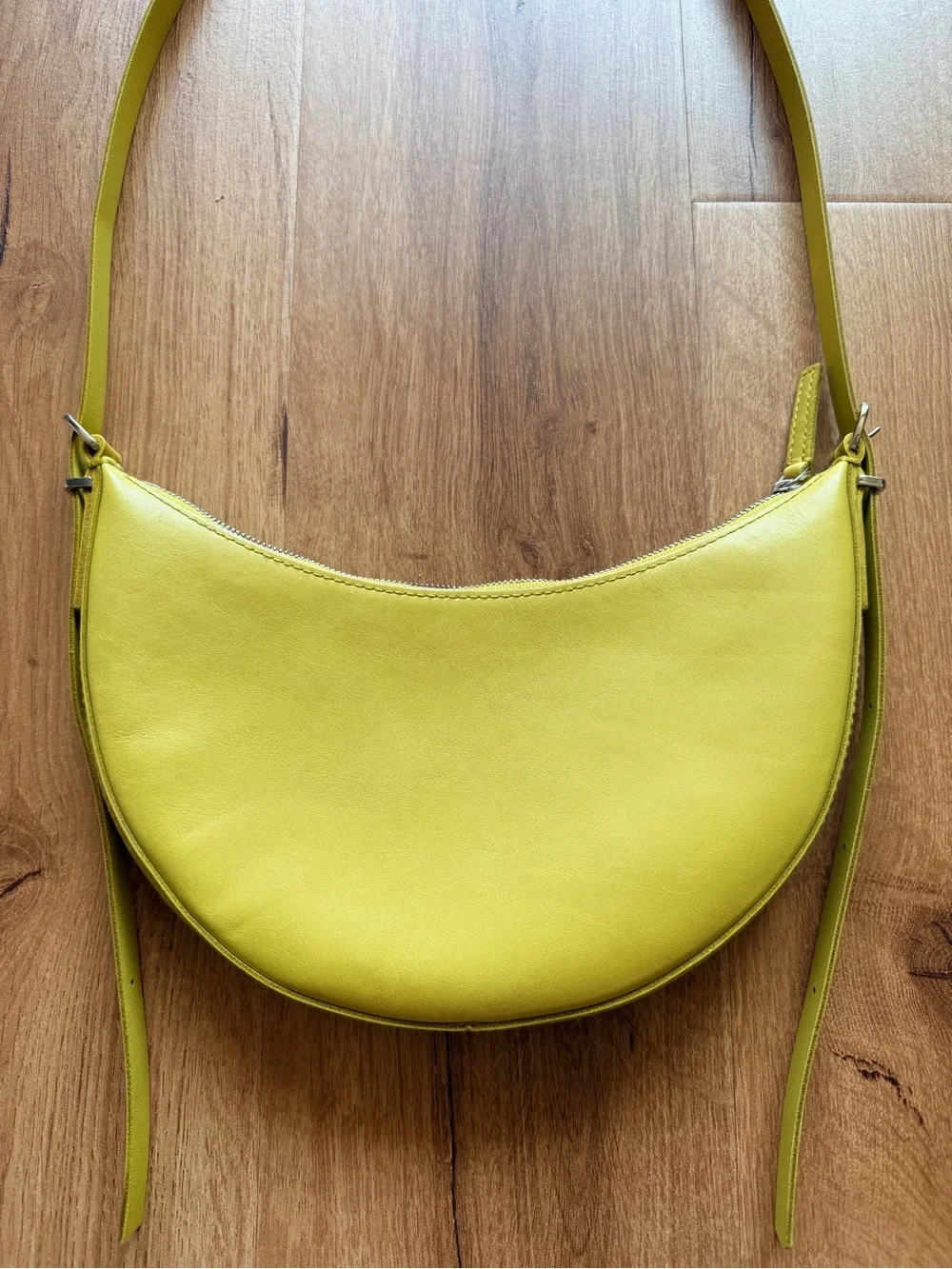 Madewell Leather Crossbody Bag (Lemon/Yellow)